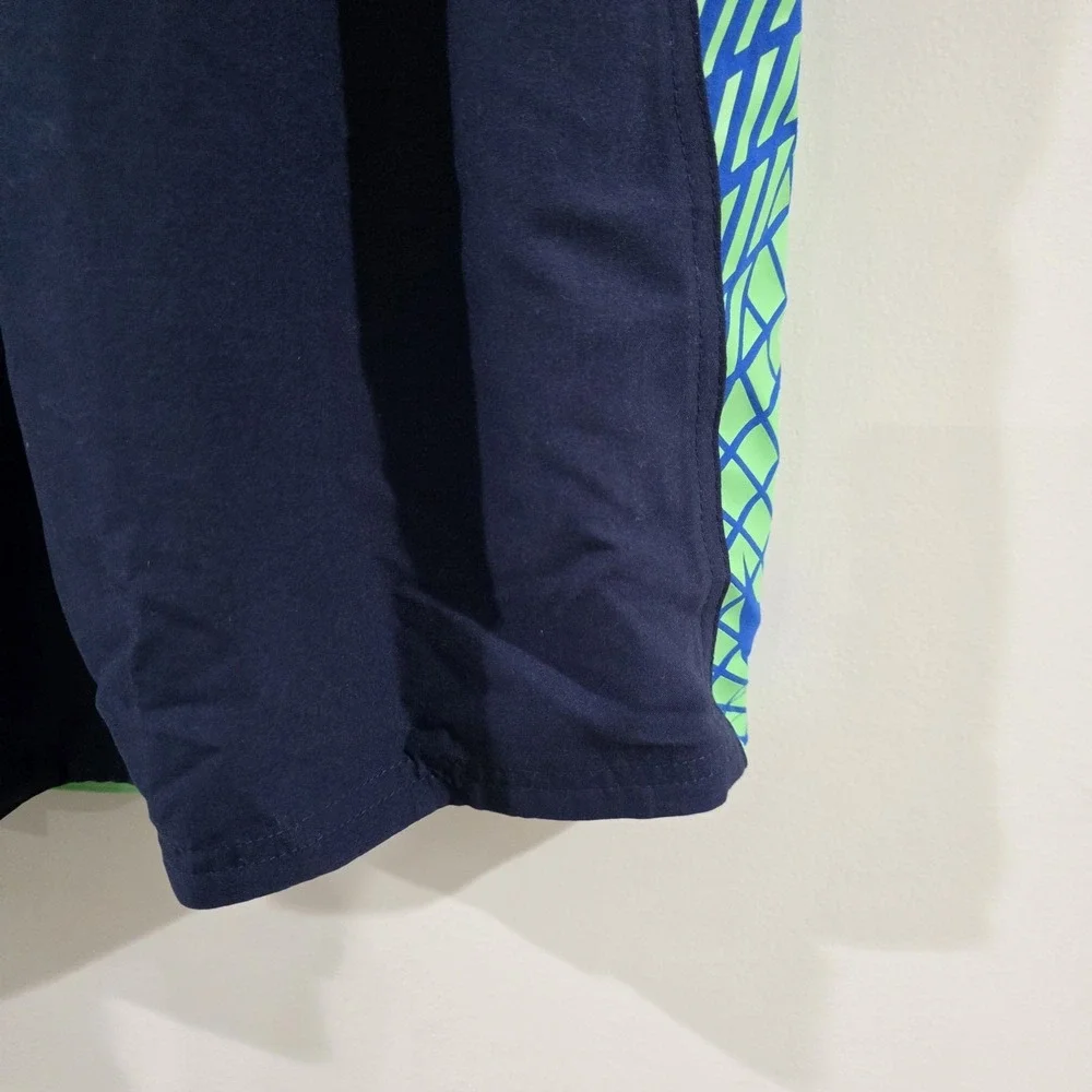 Nike Mens Swim Trunks Size XXL Blue Swoosh Logo Beach Vacation Summer‎